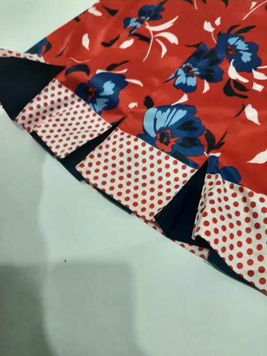 Izod retro coquette pinup girl pop art silky pleated tennis mini skirt skort - Picture 6 of 16